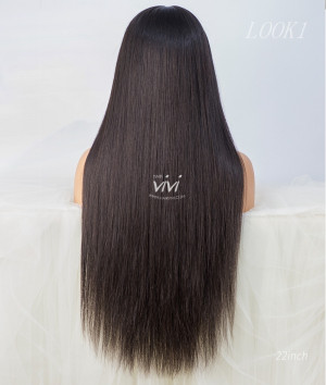 Victoria Pre-plucked Front Lace Wig Straight Human Hair [HVVW-010]