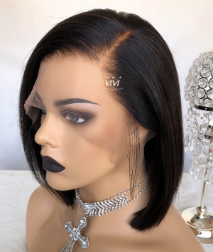 Kylie Short Lace Front Wig Pre-Made Fake Scalp Wig
